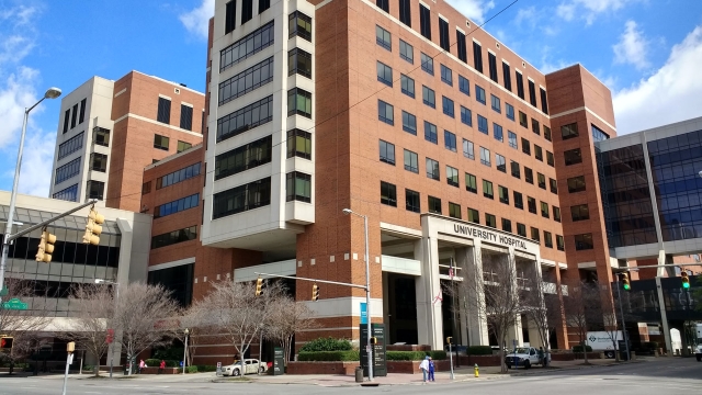 Exterior shot of UAB Hospital in Birmingham, Alabama